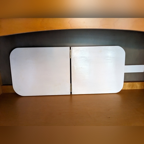 Vintage Breadboard Paddle Serve Board Footed Handled DECOR Vignette - Picture 2 of 7